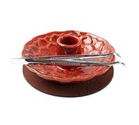 Porte-Sauge pour brûler - Bol Durable en céramique résistante à la Chaleur, capteur de Cendres Lisse avec Une Large Base, Outil rituel nettoyant Parfait pour la méditation de la de la méditat