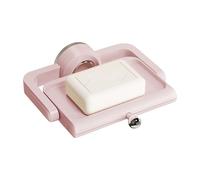 Porte-savon à ventouse pour douche | Porte-savon mural avec ventouses, étagère rotative pour égoutter l'évier, plateau de rangement réglable pour économiser de l'espace pour rasoir, cuisine, salle de