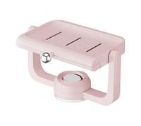 Porte-savon à ventouse pour douche - Support mural pour savon | Rotatif Drainage Réglable Gain de place Comptoir Rasoir Éponge Plateau pour Cuisine Évier Salle de bain