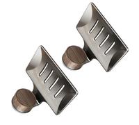 Porte-savon à ventouse robuste antirouille à dégagement rapide Base antidérapante pour mur de douche et extérieur en verre Sans perçage