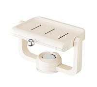 Porte-savon à ventouse, support mural, support mural, support de douche, support à ventouse, plateau de rangement rotatif en éponge, plateau de rangement pour évier réglable et peu encombrant pour