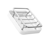 Porte-savon anti-rouille - Support de rangement pour salle de bain, plan de travail, cuisine, évier - En acier inoxydable - Étagère de rangement