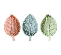 Porte-Savon Auto-drainant 3 pièces, en Forme de Feuille Creuse avec Plateau 6, 9x3, 9x0, 8 Pouces, Garde Le Savon Sec pour la Salle de Bain et la Cuisine