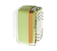 Porte-savon avec couvercle - Boîte de distributeur pour savon à lessive | Solution de frottage de vêtements avec grille d'échappement pour camping, dortoir, évier de bureau de voyage pour hommes