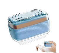 Porte-savon avec couvercle - Étui à savon moussant avec rouleau | Solution de nettoyage domestique pour le nettoyage des vêtements, salle de bain, camping, camping-car, dortoir
