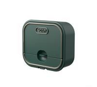Porte-savon avec couvercle perforé pour un drainage rapide de l'eau et une solution de stockage anti-poussière (vert silencieux)