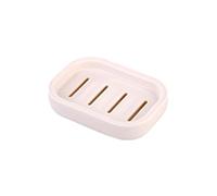 Porte-savon, barre de douche réglable, plaques de savon, support lisse pour salle de bain (blanc, taille unique)