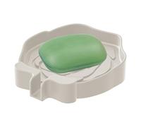 Porte-savon - Base en éponge en silicone, porte-savon rose antidérapant avec drain pour salle de bain, douche, évier, comptoir, voyage, cuisine, espaces commerciaux extérieurs
