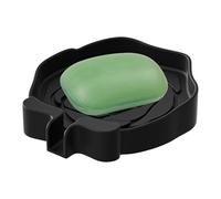 Porte-savon - Base en silicone pour comptoir éponge, porte-savon rose antidérapant avec drain pour salle de bain, douche, évier, comptoir, voyage, cuisine, espaces commerciaux extérieurs