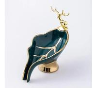 Porte-savon Bleu Or Luxe Style Avec Ecoulement Porte-savon Salle de Bain Déco Moderne Système d'écoulement Accessoires Salle de Bain Elégant Porte-savon Lavabo