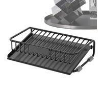 Porte-Savon - Boîte De Vidange Domestique en Acier Au Carbone | Support De Rangement pour Comptoir De Salle De Bain, Porte-Savon pour Lessive, Plateau D'évier en Métal Antirouille pour Barre De Savon