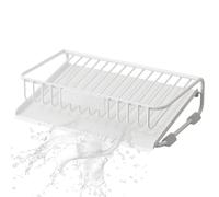 Porte-Savon - Boîte De Vidange Domestique en Acier Au Carbone | Support De Rangement pour Comptoir De Salle De Bain, Porte-Savon pour Lessive, Plateau D'évier en Métal Antirouille pour Barre De Savon