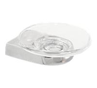 Porte-savon Bravat Metasoft 817610, bol en verre transparent chromé