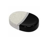 Porte Savon Céramique Design "Skyline" 26cm Noir