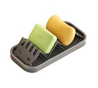 Porte-savon de douche avec plateau égouttoir imperméable et rangement moderne | Porte-savon amovible pour douche | pour salle de bain, cuisine, lavabo, angle, comptoir, appartement, maison rurale