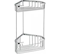 PORTE-SAVON DE DOUCHE DOUBLE D'ANGLE EN ACIER INOXYDABLE