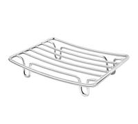 Porte-savon de douche | Support auto-adhésif pour savon avec drainage | Grille en acier inoxydable pour éponges avec échappement - Idéal pour cuisine salle de bain maison voyage
