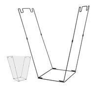 Porte-savon de jardin - pour sac à ordures d'extérieur, structure en métal durable, polyvalent pour la collecte des déchets, pliable portable, design peu encombrant