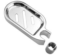 Porte-savon de salle de bain à clipser, plateau ABS, gadget réglable pour tube/tuyau/tige/poteau de 22 mm