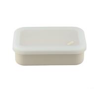Porte-savon de voyage en silicone incassable, garantit que le savon reste ferme et sec (blanc)