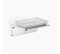 Porte-savon Dornbracht avec tablette en verre cristal mat, chrome, 83410976-00