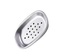 Porte-savon double couche en acier inoxydable - Boîte de rangement portable organisée pour salle de bain et cuisine
