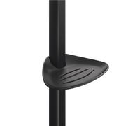 Porte Savon Douche Delabie Be-Line® pour barre douche, coulissant 150x120mm Noir Mat 511912BK