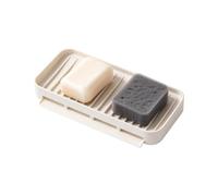 Porte-Savon Douche Plateau Silicone Égouttant Rangement pour Éponge De | Support Savon Déco Salle De Bain Maison évier appartement hôtel camping-car restaurant Blanc Grand