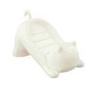Porte-savon en ABS blanc avec motif animal mignon