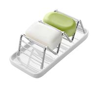 Porte-Savon en Acier Inoxydable - Égouttoir à éponge | Savonnière Douche - pour l'évier de Cuisine, Le Plan de Travail, la Salle de Bain, Le Camping-Car, la Brosse et Le torchon