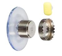 Porte-savon en acier inoxydable - Organiseur mural, ensemble de capuchons magnétiques, porte-savon à ventouse | Économiseur de savon robuste, support à adsorption rapide pour salle de bain, évier