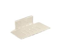 Porte-savon en acrylique transparent avec base ventilée qui n'endommage pas les designs pour un séchage rapide et un montage mural sécurisé