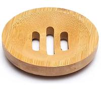 Porte-savon en bambou rond -- 8cm