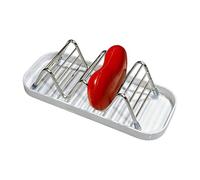 Porte-savon en barre-support de douche à vidange rapide en acier inoxydable, support de plateau d'aération antidérapant | Organisateur de cuisine et de salle de bain minimaliste, Compact, antirouille,