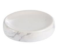 Douceur d'Intérieur, Porte-Savon (Diamètre 11 x 2.5 cm) Marbre, Céramique Imprimée