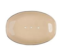 Porte-savon en céramique Flat - Beige