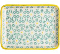 Porte-savon en céramique - Retro blanc/jaune/turquoise