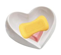 Porte-savon en forme de cœur, porte-savon, boîte de bar en forme de cœur, étui mignon, récipient d'amour pour décoration de salle de bain tendance