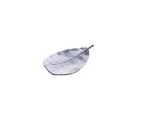 Porte-Savon en Forme de Feuille, Plateau Rangement créatif et Portable for Savon, Bijoux, Montres, Fournitures Salle Bain(Leaf White)