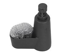 Porte-Savon en Mousse avec Balle en Acier | Mousse Riche et Riche pour Un Nettoyage approfondi | Pompe à Savon pour Les Mains pour lavabo de Salle de Bain/Cuisine | Construction (Black)