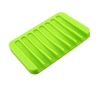 Porte-savon en silicone antidérapant pour salle de bain Vert