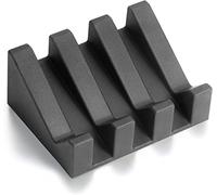 Porte-savon en silicone au design minimaliste, porte-savon pour salle de bain, porte-éponge pour cuisine, porte-savon pour douche (noir)