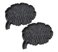 Porte-savon en silicone avec drainage pour un séchage efficace du savon, base antidérapante en forme de fleur pour éviter de glisser dans les zones humides (noir)