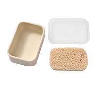 Porte-savon en silicone flexible avec tapis ventilé réutilisable pour douche, camping et évier, étui à savon portable