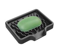 Porte-savon en silicone - Porte-éponge d'évier auto-drainant et plan de | Design incliné auto-drainant, matériau souple en silicone antidérapant, facile à nettoyer et passe au lave-vaisselle