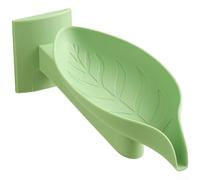 Porte-savon Feuille Design Drainant Salle de Bain(S Green)