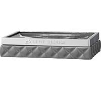 Porte-savon FURNLUX Portia Gris 10cm / Couleur principale : Gris / Dimensions : 10 x 3 x 13 cm