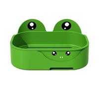 Porte-savon grenouille - Porte-savon sans perforation avec motif grenouille - Pas de perforation, rangement de fournitures de salle de bain, porte-savon pour comptoir pour un accès facile