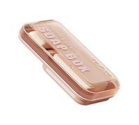 Porte-savon hygiénique à double compartiment avec trous de drainage et couvercle pour l'organisation de la douche et le voyage Double compartiment avec couvercle