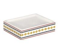 Porte Savon Imprimé "Esteban" 11cm Blanc Blanc G